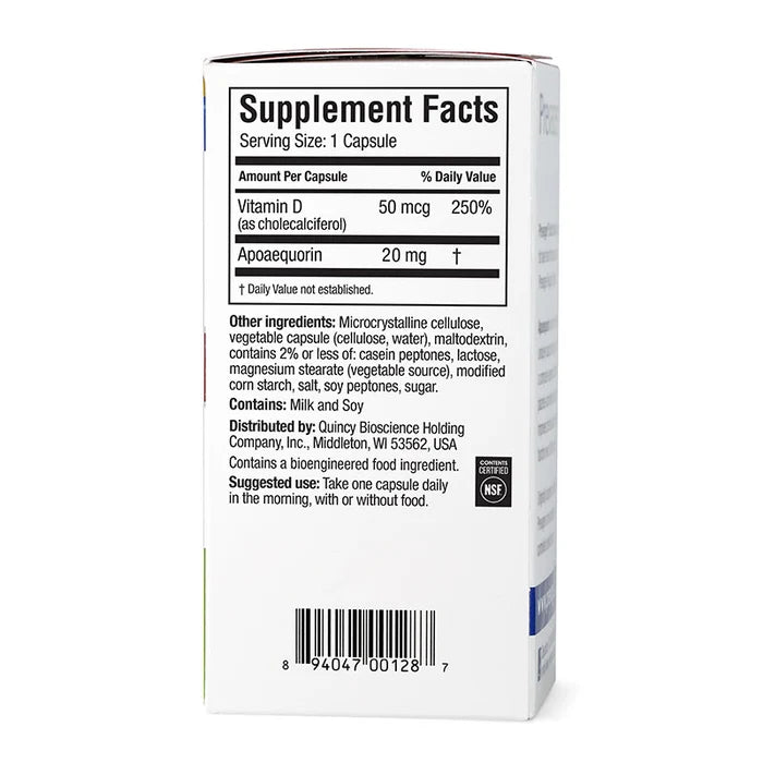 Prevagen® Extra Strength Capsules - 20mg Apoaequorin, 60ct + + Free DR OTC Eye Wipe