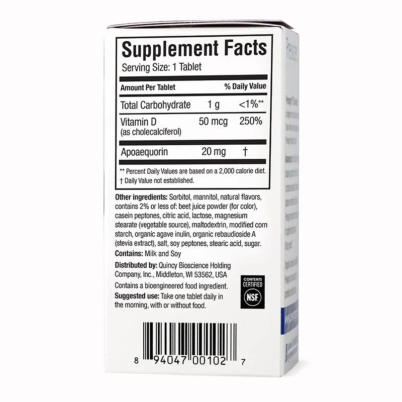 Prevagen® Extra Strength Berry Flavor Chewables - 20mg Apoaequorin, 30ct + Free DR OTC Eye Wipe