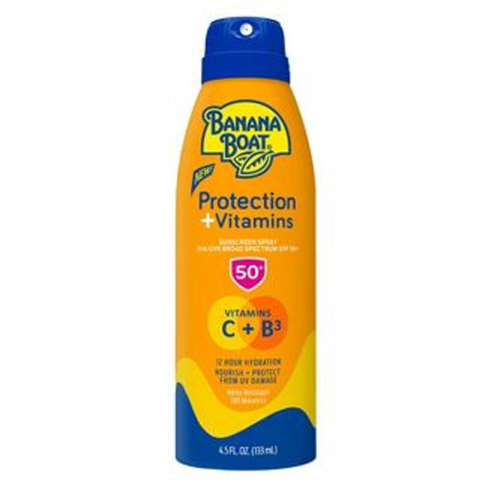 Banana Boat - Protect Plus Vitamins Sunscreen Spray - SPF 50 - 4.5 fl oz