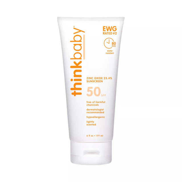 Thinkbaby - Mineral Sunscreen Lotion - SPF 50 - 6 fl oz