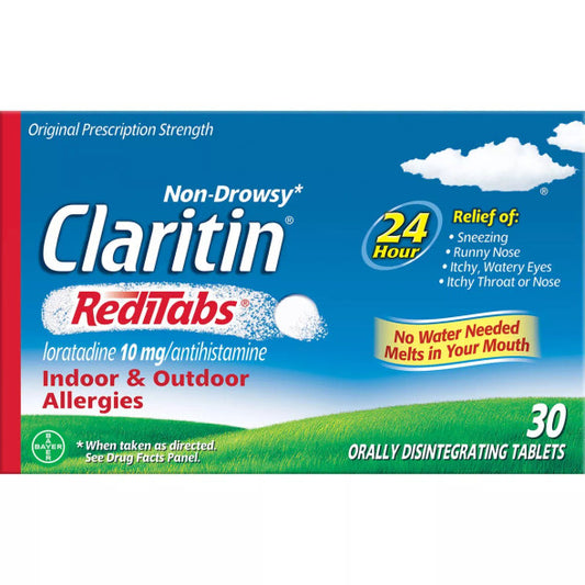 Claritin 24 Hour Allergy Relief RediTabs, 30 orally disintegrating tablets