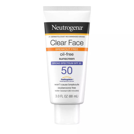 Neutrogena - Clear Face Sunscreen Face Lotion - SPF 50 - 3 fl oz