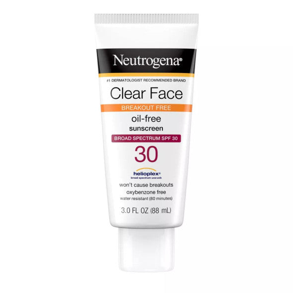 Neutrogena - Clear Face Sunscreen Face Lotion - SPF 30 - 3 fl oz