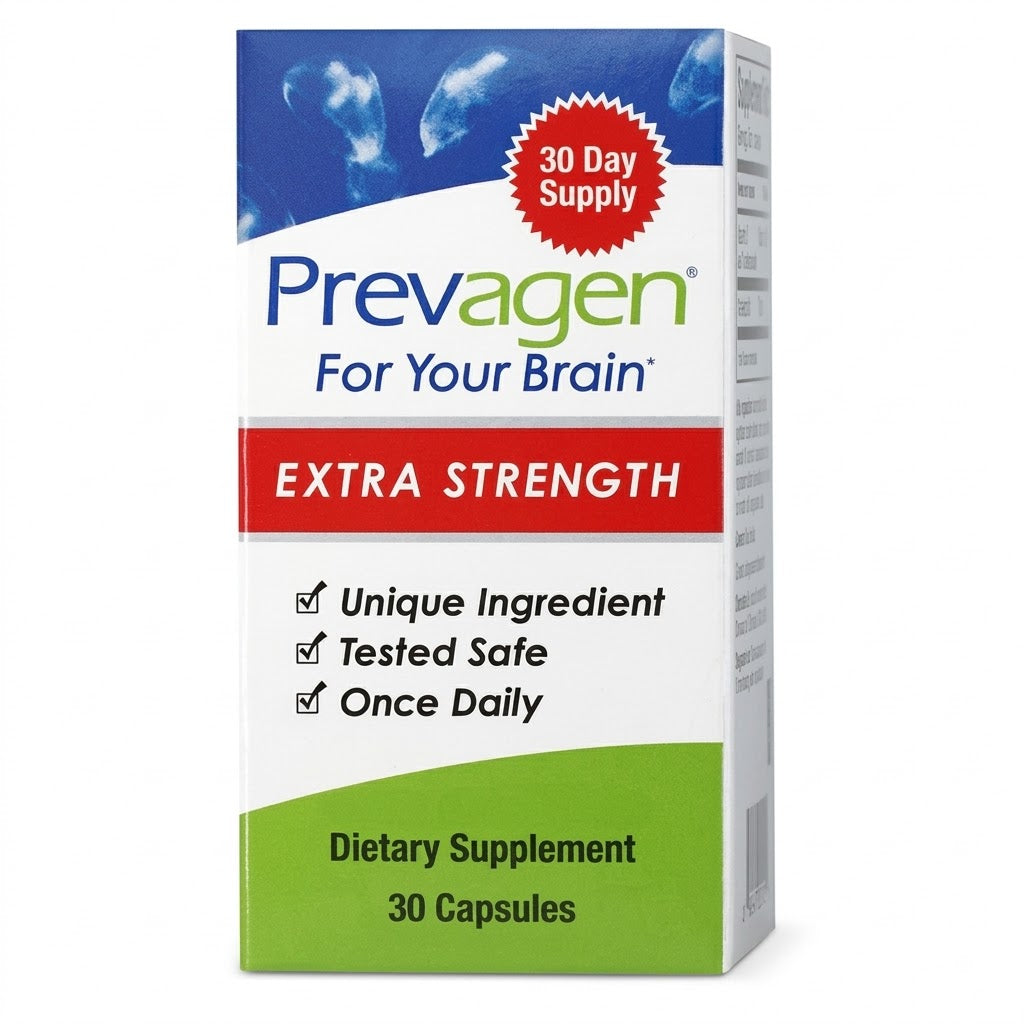 Prevagen® Extra Strength Capsules - 20mg Apoaequorin, 30ct + + Free DR OTC Eye Wipe
