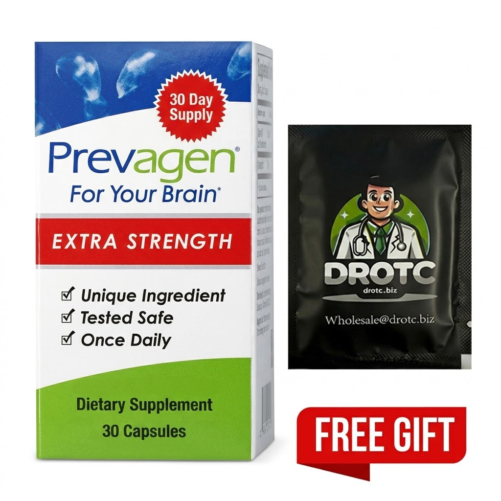 Prevagen® Extra Strength Capsules - 20mg Apoaequorin, 30ct + + Free DR OTC Eye Wipe