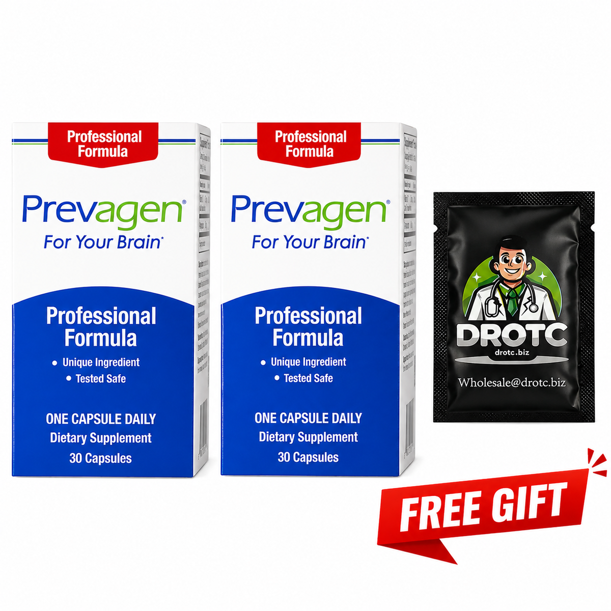 Prevagen® Professional Formula Capsules - 40mg Apoaequorin, 30ct + Free DR OTC Eye Wipe