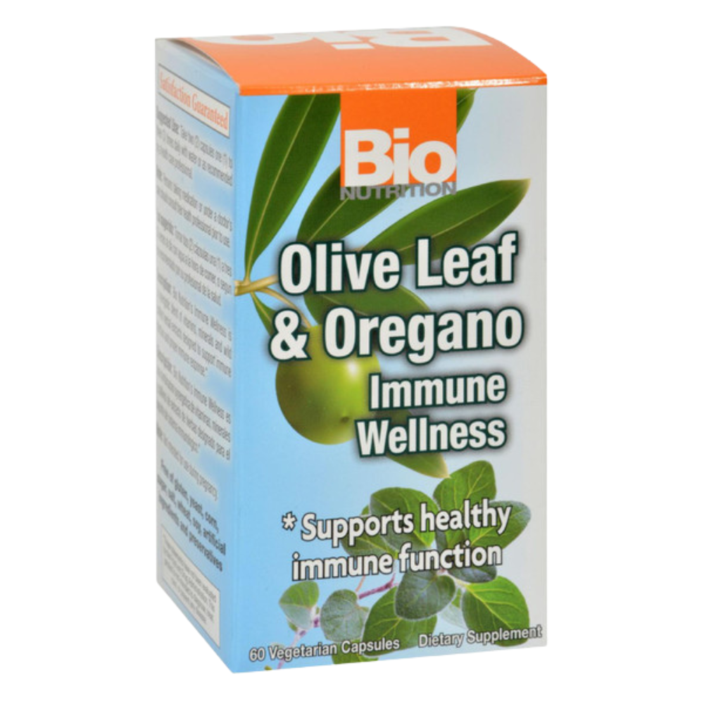 Bio Nutrition - Immune Wellness - Olive Leaf and Oregano - 60 Vcaps