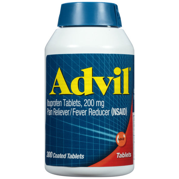 Advil Pain Reliever and Fever Reducer, Ibuprofen 200mg for Pain Relief - 300 Coated Tablets