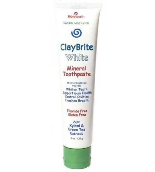 Zion Health - Tpaste Claybrite White - 1 Each - 4 OZ