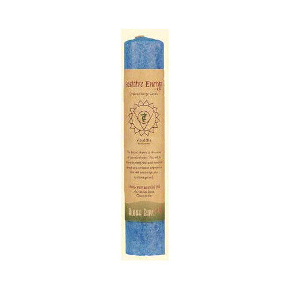 Aloha Bay - Chakra Pillar Candle Positive Energy Blue - 1 Candle