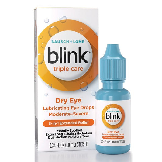 Blink - Triple Care Moderate to Severe Lubricating Eye Drops, .34 OZ